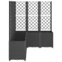 Jardinera con enrejado PP negro 160x120x140 cm de vidaXL, Maceteros y jardineras - Ref: Foro24-367878, Precio: 293,84 €, Desc...