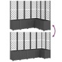 Jardinera con enrejado PP negro 160x120x140 cm de vidaXL, Maceteros y jardineras - Ref: Foro24-367878, Precio: 301,50 €, Desc...