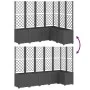 Jardinera con enrejado PP negro 160x120x140 cm de vidaXL, Maceteros y jardineras - Ref: Foro24-367878, Precio: 293,84 €, Desc...