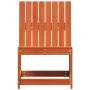 Silla de jardín madera maciza de pino marrón cera 50,5x55x77 cm de vidaXL, Sofás modulares de exterior - Ref: Foro24-844660, ...