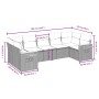 Set de sofás de jardín 7 piezas con cojines ratán PE gris de vidaXL, Conjuntos de jardín - Ref: Foro24-3227110, Precio: 454,5...