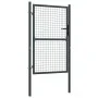 Gray Galvanized Steel Garden Mesh Gate 100x250 cm by vidaXL, garden gates - Ref: Foro24-145775, Price: 223,44 €, Discount: %