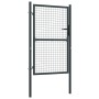 Puerta de malla de jardín de acero galvanizado gris 100x250 cm de vidaXL, Puertas de jardín - Ref: Foro24-145775, Precio: 234...
