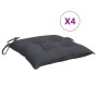 Cojines sillas de jardín 4 uds tela Oxford antracita 50x50x7 cm de vidaXL, Cojines para sillas y sofás - Ref: Foro24-361508, ...