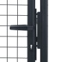 Puerta de malla de jardín de acero galvanizado gris 100x250 cm de vidaXL, Puertas de jardín - Ref: Foro24-145775, Precio: 234...