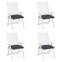Cojines sillas de jardín 4 uds tela Oxford antracita 50x50x7 cm de vidaXL, Cojines para sillas y sofás - Ref: Foro24-361508, ...
