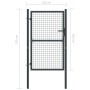Puerta de malla de jardín de acero galvanizado gris 100x250 cm de vidaXL, Puertas de jardín - Ref: Foro24-145775, Precio: 234...
