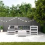 Set muebles jardín 7 pzas con cojines madera maciza pino blanco de vidaXL, Conjuntos de jardín - Ref: Foro24-3250921, Precio:...