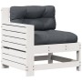 Set muebles jardín 7 pzas con cojines madera maciza pino blanco de vidaXL, Conjuntos de jardín - Ref: Foro24-3250921, Precio:...