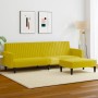 Juego de sofás 2 piezas terciopelo amarillo de vidaXL, Sofás - Ref: Foro24-3216284, Precio: 306,65 €, Descuento: %