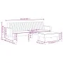 Zweiteiliges Samtsofa-Set in Gelb. von vidaXL, Sofas - Ref: Foro24-3216284, Preis: 299,72 €, Rabatt: %