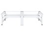 Pedestal doble lavadora secadora con estantes extraíbles blanco de vidaXL, Accesorios para lavadoras y secadoras - Ref: Foro2...
