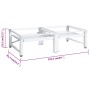 Pedestal doble lavadora secadora con estantes extraíbles blanco de vidaXL, Accesorios para lavadoras y secadoras - Ref: Foro2...