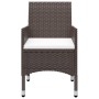 Juego de comedor para jardín 7 piezas con cojines marrón de vidaXL, Conjuntos de jardín - Ref: Foro24-3095864, Precio: 532,32...
