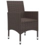 Juego de comedor para jardín 7 piezas con cojines marrón de vidaXL, Conjuntos de jardín - Ref: Foro24-3095864, Precio: 532,32...