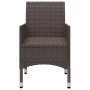 Juego de comedor para jardín 7 piezas con cojines marrón de vidaXL, Conjuntos de jardín - Ref: Foro24-3095864, Precio: 532,32...