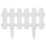 Bordes de jardín 17 unidades PP blanco 10 m de vidaXL, Ribetes y bordes para jardín - Ref: Foro24-48616, Precio: 51,05 €, Des...