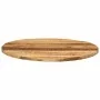 Tablero de mesa redondo madera maciza mango rugosa Ø 90x3,8 cm by vidaXL, Table tops - Ref: Foro24-370016, Price: 163,51 €, D...