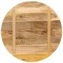 Tablero de mesa redondo madera maciza mango rugosa Ø 90x3,8 cm by vidaXL, Table tops - Ref: Foro24-370016, Price: 163,51 €, D...