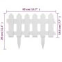 Bordes de jardín 17 unidades PP blanco 10 m by vidaXL, Garden edging and edging - Ref: Foro24-48616, Price: 41,03 €, Discount: %