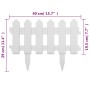 Bordes de jardín 17 unidades PP blanco 10 m de vidaXL, Ribetes y bordes para jardín - Ref: Foro24-48616, Precio: 51,05 €, Des...