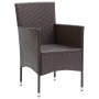 Juego de comedor para jardín 7 piezas con cojines marrón de vidaXL, Conjuntos de jardín - Ref: Foro24-3095893, Precio: 645,67...