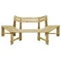 Banco de jardín madera pino impregnada 240 cm de vidaXL, Bancos de jardín - Ref: Foro24-49089, Precio: 169,67 €, Descuento: %