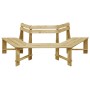 Banco de jardín madera pino impregnada 240 cm de vidaXL, Bancos de jardín - Ref: Foro24-49089, Precio: 172,53 €, Descuento: %