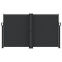 Toldo lateral retráctil negro 140x1000 cm de vidaXL, Sombrillas - Ref: Foro24-4004714, Precio: 145,36 €, Descuento: %