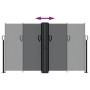 Toldo lateral retráctil negro 140x1000 cm de vidaXL, Sombrillas - Ref: Foro24-4004714, Precio: 145,36 €, Descuento: %