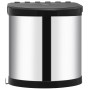 Papelera de cocina empotrada acero inoxidable 8 L de vidaXL, Cubos de la basura y papeleras - Ref: Foro24-51171, Precio: 44,7...