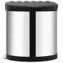 Papelera de cocina empotrada acero inoxidable 8 L de vidaXL, Cubos de la basura y papeleras - Ref: Foro24-51171, Precio: 47,5...