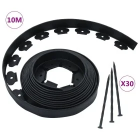 Flexible lawn edging with 30 stakes 10 m 5 cm by vidaXL, Garden edging and edging - Ref: Foro24-48614, Price: 35,77 €, Discou...