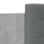 Cama con cabecero madera de ingeniería gris hormigón 90x200 cm de vidaXL, Camas y somieres - Ref: Foro24-3209943, Precio: 145...