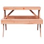 Mesa de pícnic madera maciza Douglas 105x134x75 cm de vidaXL, Mesas de jardín - Ref: Foro24-832570, Precio: 141,68 €, Descuen...