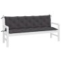 Cojines de banco de jardín 2 uds antracita 180x50x7 cm de vidaXL, Cojines para sillas y sofás - Ref: Foro24-361716, Precio: 5...