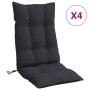 Cojines de silla con respaldo alto 4 uds tela Oxford negro de vidaXL, Cojines para sillas y sofás - Ref: Foro24-377624, Preci...