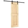 Puerta corredera con herrajes madera maciza de pino 70x210 cm de vidaXL, Puertas - Ref: Foro24-3202992, Precio: 156,48 €, Des...