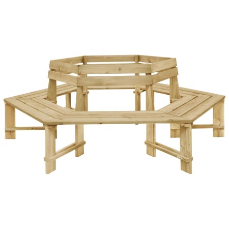 Banco de jardín madera pino impregnada 240 cm de vidaXL, Bancos de jardín - Ref: Foro24-49088, Precio: 348,38 €, Descuento: %