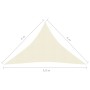 Toldo de vela crema HDPE 160 g/m² 4x4x5,8 m de vidaXL, Sombrillas - Ref: Foro24-311204, Precio: 28,81 €, Descuento: %