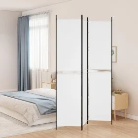 Biombo divisor de 3 paneles de tela blanco 150x220 cm de vidaXL, Divisores de ambientes - Ref: Foro24-350242, Precio: 36,72 €...