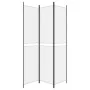 Trennwand mit 3 weißen Stoffbahnen 150x220 cm von vidaXL, Raumteiler - Ref: Foro24-350242, Preis: 36,72 €, Rabatt: %