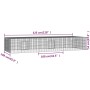 Jaula para conejos 3 paneles hierro galvanizado 325x109x54 cm de vidaXL, Jaulas y habitáculos para animales pequeños - Ref: F...
