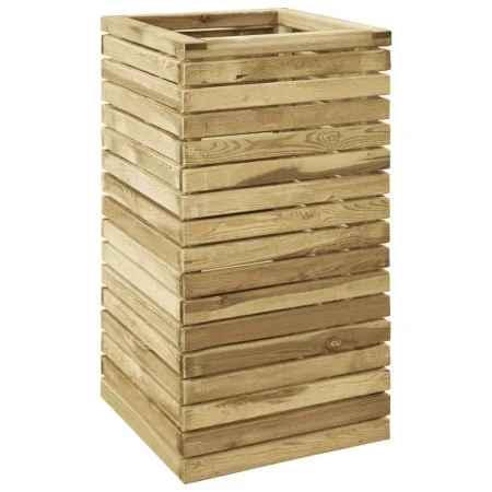 Arriate de madera de pino impregnada 50x50x100 cm de vidaXL, Maceteros y jardineras - Ref: Foro24-49102, Precio: 107,19 €, De...