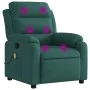 Sillón de masaje reclinable de tela verde oscuro de vidaXL, Sillones - Ref: Foro24-373480, Precio: 259,82 €, Descuento: %