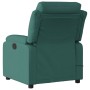 Sillón de masaje reclinable de tela verde oscuro de vidaXL, Sillones - Ref: Foro24-373480, Precio: 240,11 €, Descuento: %