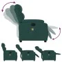 Sillón de masaje reclinable de tela verde oscuro de vidaXL, Sillones - Ref: Foro24-373480, Precio: 259,82 €, Descuento: %