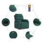 Sillón de masaje reclinable de tela verde oscuro de vidaXL, Sillones - Ref: Foro24-373480, Precio: 240,11 €, Descuento: %