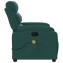 Sillón de masaje reclinable de tela verde oscuro de vidaXL, Sillones - Ref: Foro24-373480, Precio: 240,11 €, Descuento: %