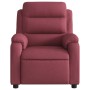 Sillón de masaje reclinable de tela color vino tinto de vidaXL, Sillones - Ref: Foro24-373477, Precio: 273,39 €, Descuento: %